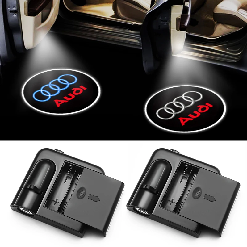 

Car Styling LED Light Auto Shadow Door Lamp Wireless Laser Projector Logo Welcome Lights For Audi A3 A4 A5 A6 A7 A8 Q3 Q5 S Line