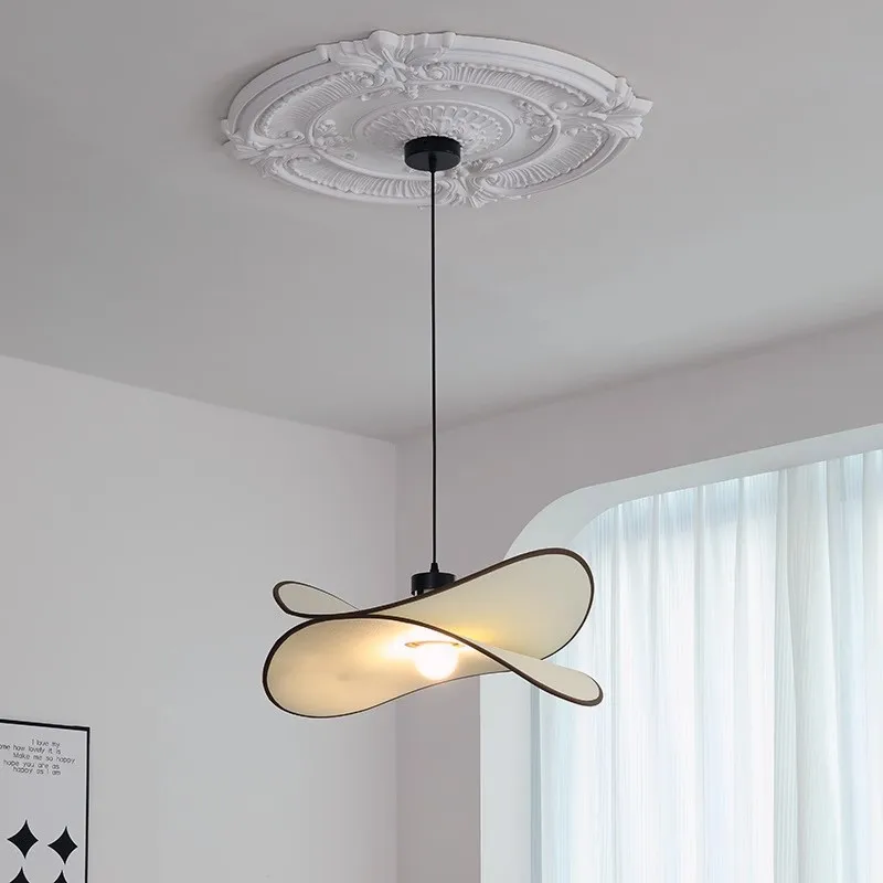 Кремовый стиль искусственная японская настольная Подвесная лампа для гостиной