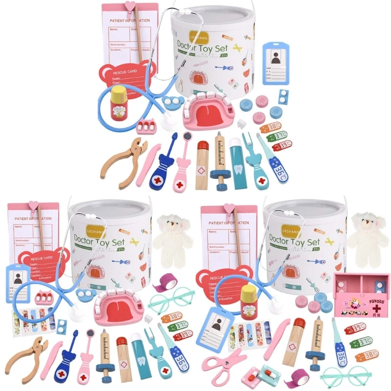 

Medical Kits for Kid Doctor Pretend Roleplay Set Realistic Equipment