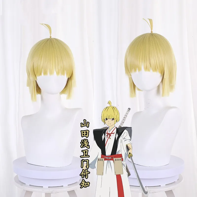 

Парик для косплея из аниме Jigoku Raku, светлый парик для костюмированной вечеринки на Хэллоуин