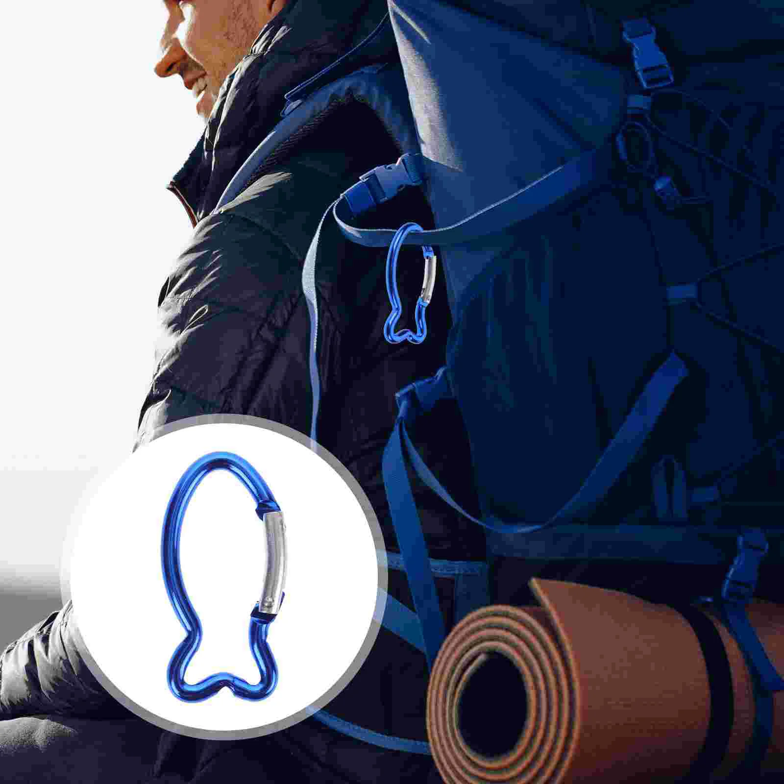 15 шт. уличная безопасная пряжка карабины для кемпинга зажимы мини-металлические