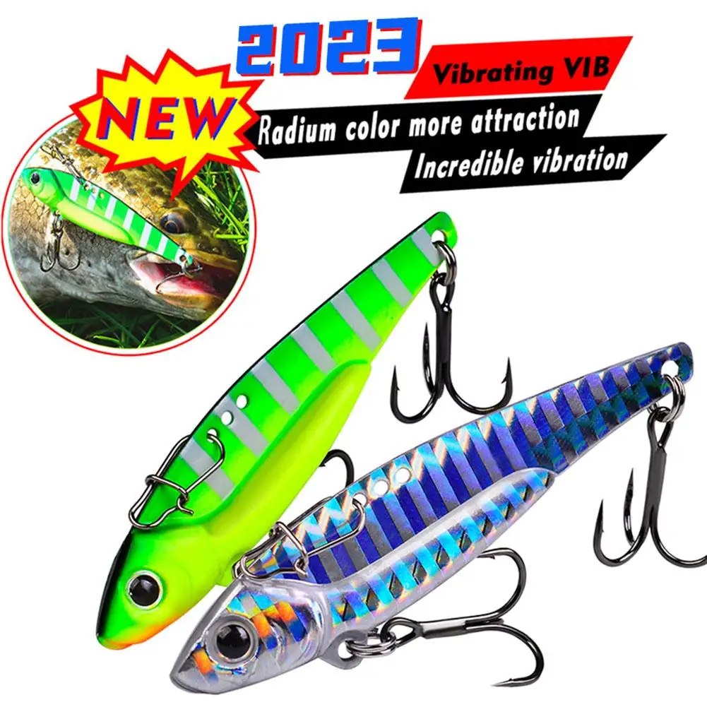 

7g/12g/17g Vib Fishing Lures With Treble Hooks Multi-color Fishing Jigs Suitable For Freshwater Seawater Drop shipping