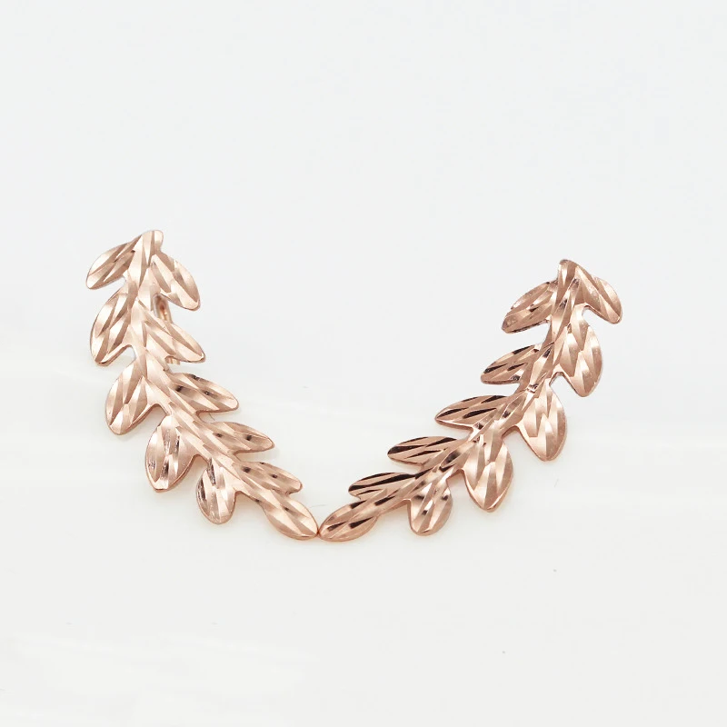 

Женские позолоченные серьги-подвески, классические серьги с розовым золотом 14 к, 585