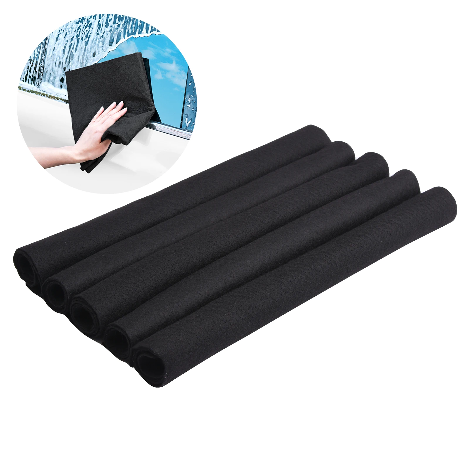 Soft Thickened Microfiber 20x30cm Car Glass Cleaning Cloth Streak Free Kitchen Multifunctional Reusable Home