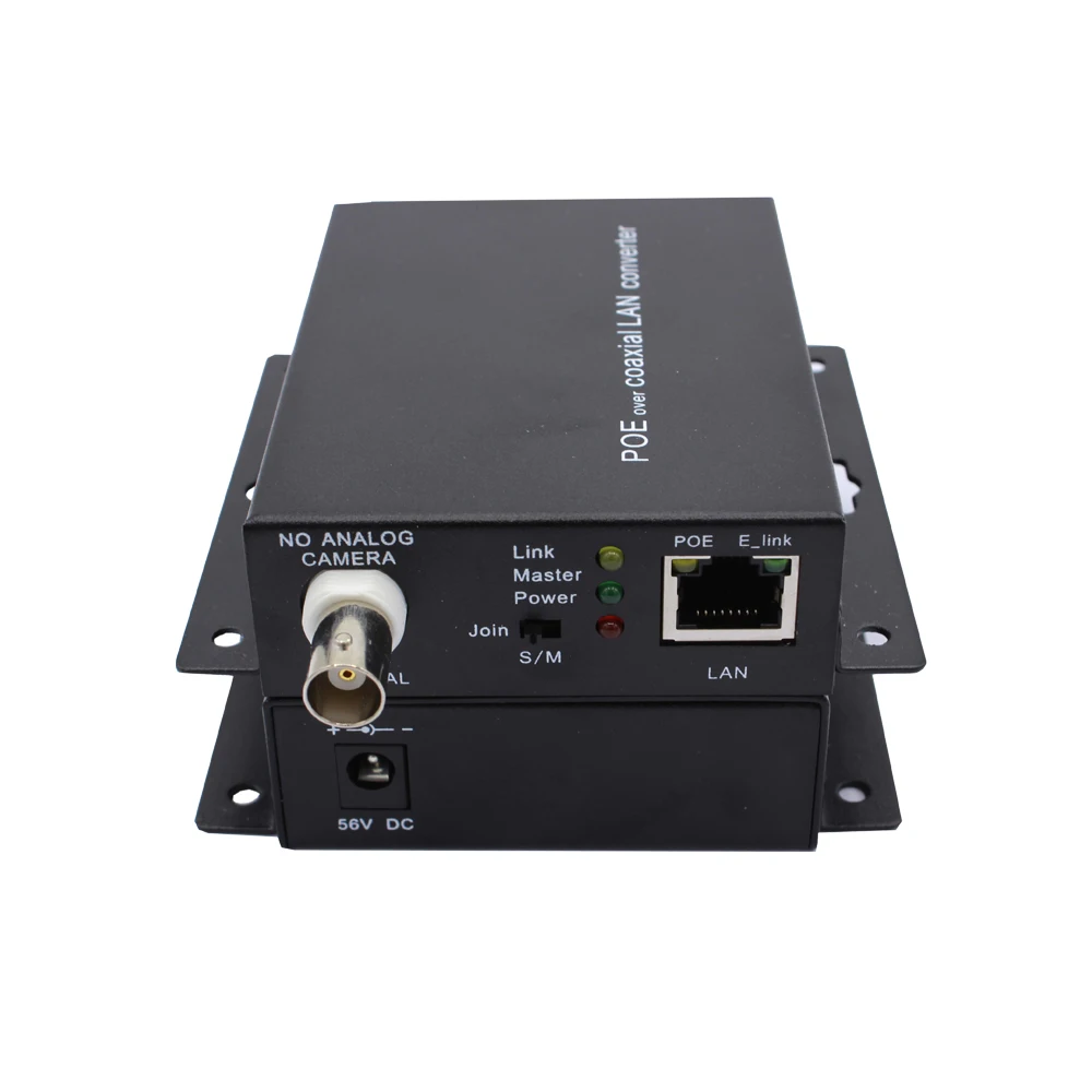 Фото 10/100 Мбит/с POE IP-удлинитель по коаксиальному кабелю, POE 30 Вт, конвертер UTP в BNC, максимальная дистанция 500 м №5