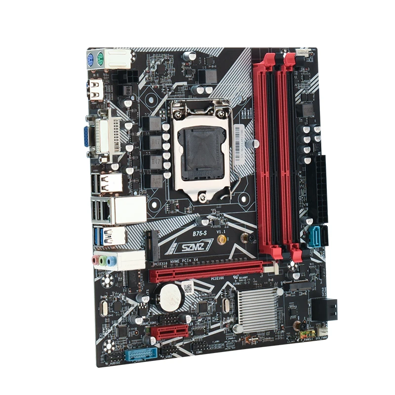 Восстановленный SZMZ B75 игровой ПК материнская плата Lga 1155 набор i7 3770 процессор 16 ГБ