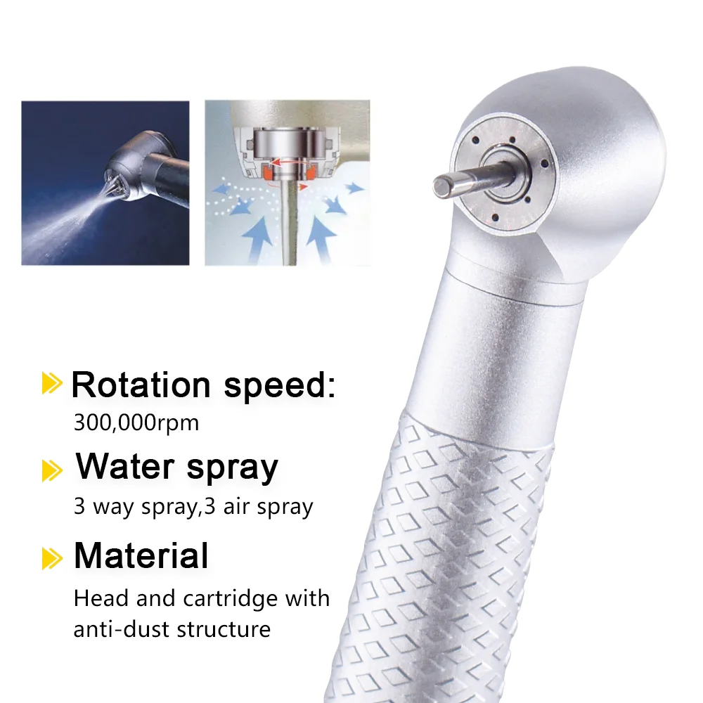 COXO CX207-W наконечник с кнопкой 2/4 отверстия воздушной турбиной высокоскоростной Den