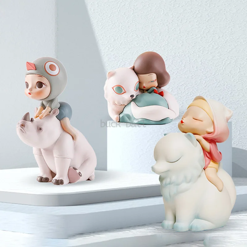 

White Night Fairy Tales Figure Kemelife Figurine 5cm Pvc Statue Kawaii girl Model Doll Collect Desk Decorat Toys Christmas Gifts