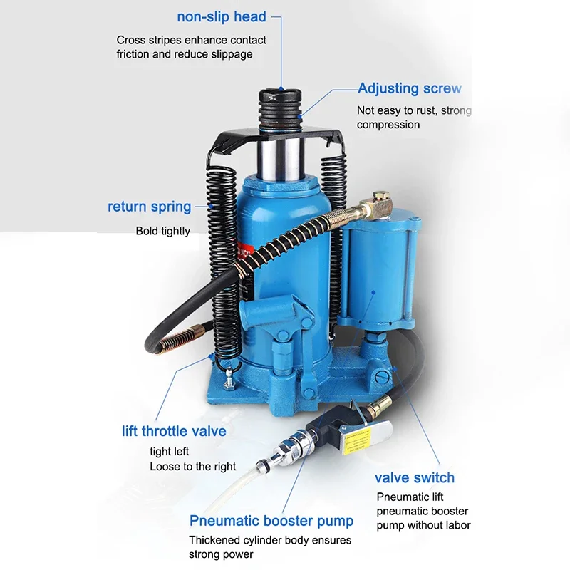 Вертикальный домкрат 20 тонн гидравлический горизонтальный пневматический