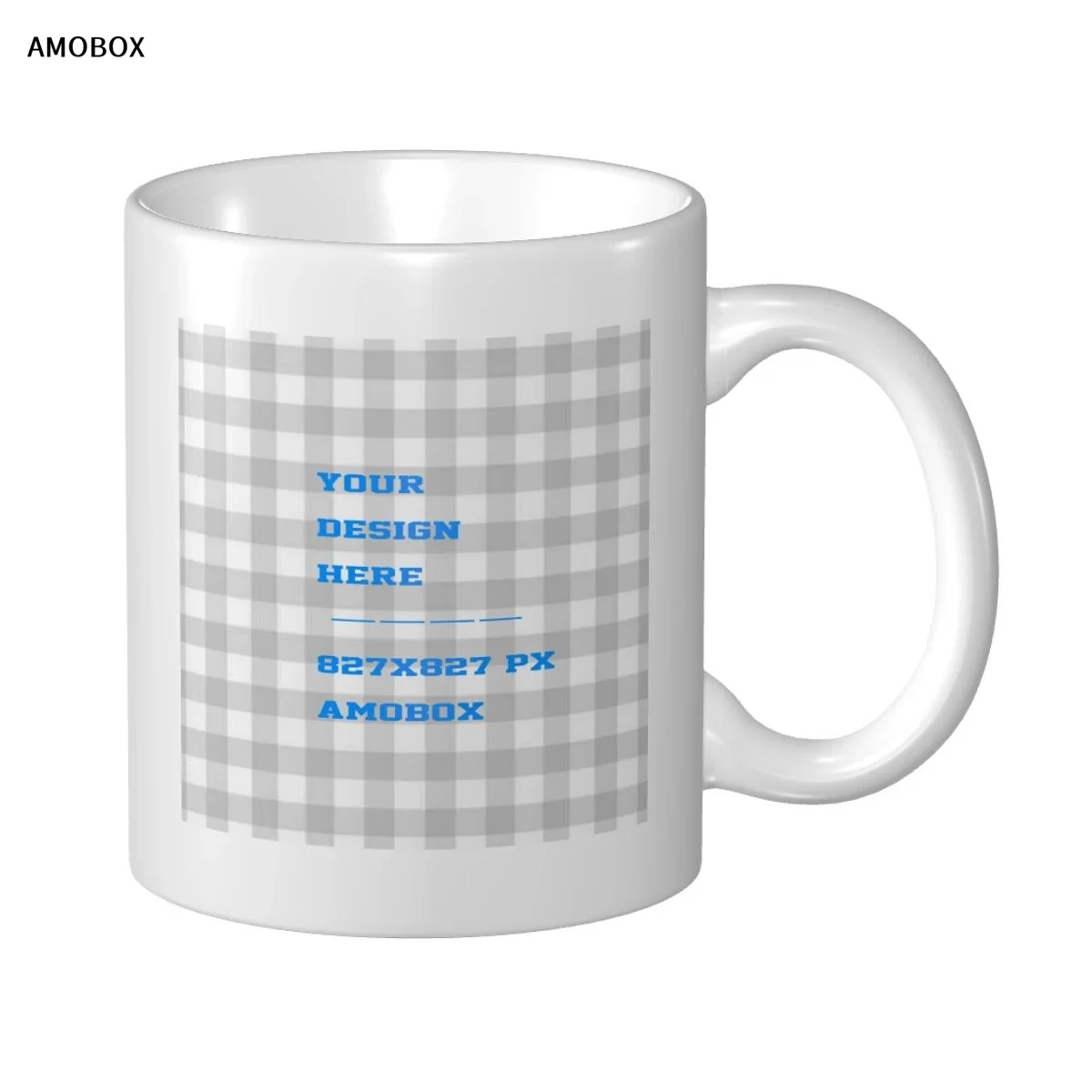 Керамическая белая кружка с печатью AMOBOX-Custom графическая Персонализированная