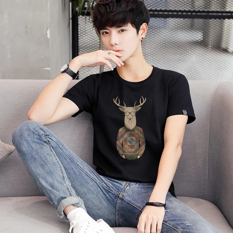 

Футболка мужская с коротким рукавом, повседневная, Размер 5XL, лето 3521