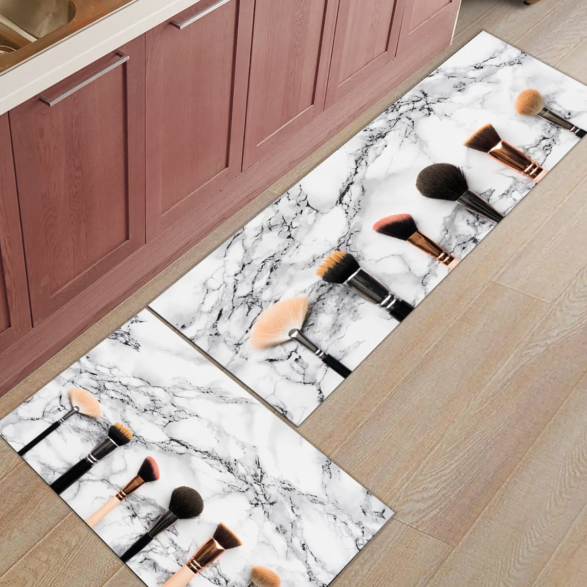 

Карандаш для бровей, макияж, Мраморный 2 шт./компл. длинный кухонный коврик, Противоскользящие коврики для гостиной, балкона, Набор ковриков ...