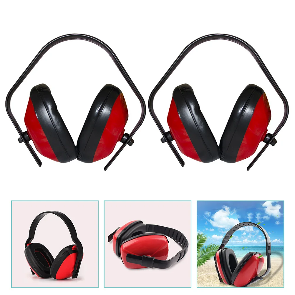 

2 Pcs Soundproof Earmuffs Kids Protection Shooting Noise Cancelling Sleep Headphones Reduction Abs Child Canceling