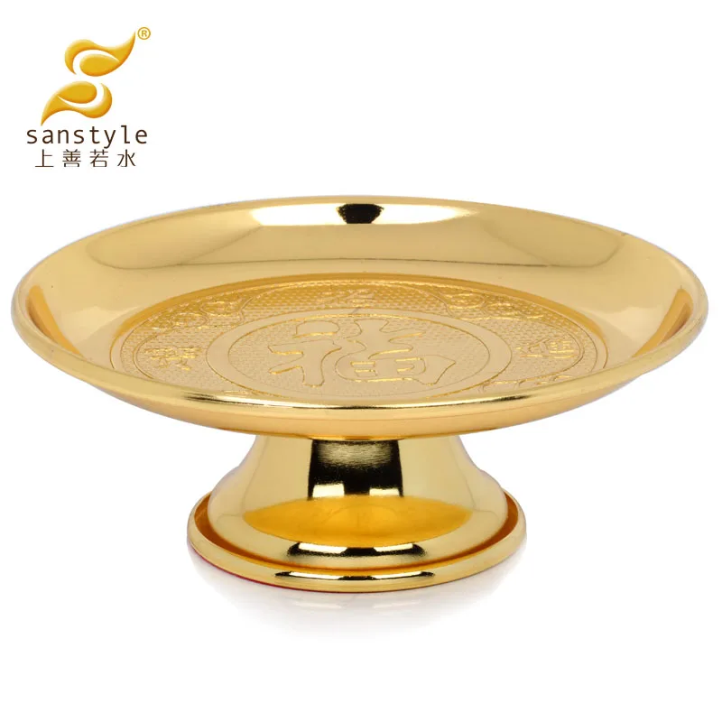 

2022 Good As Water Buddhism Fruit Fu Character Plate Bowl Fruit