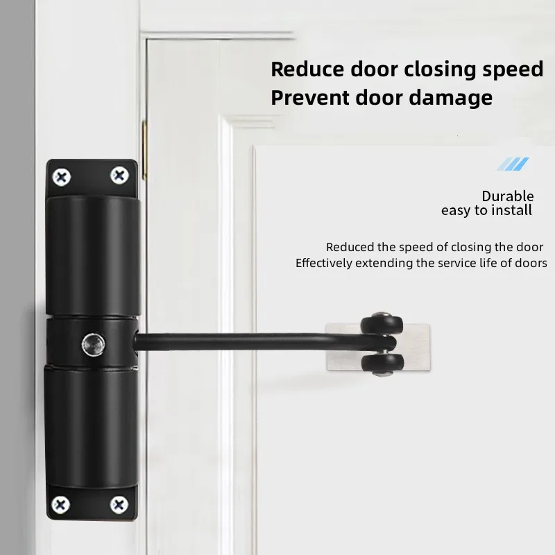 

dispositivo de cierre de puerta con resorte automático de acero inoxidable, dispositivo que puede ajustar el cierre de la puerta
