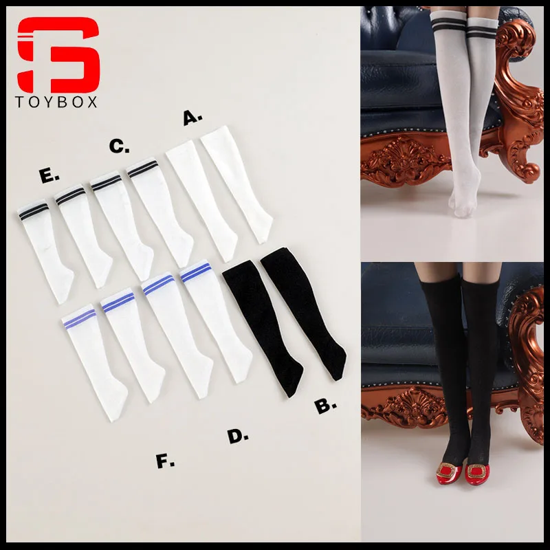 CCTOYS CC003 1/6, женские носки-солдаты, белые чулки, школьные студенты, спортивные носки для девочек, модель для 12-дюймовых экшн-фигурок