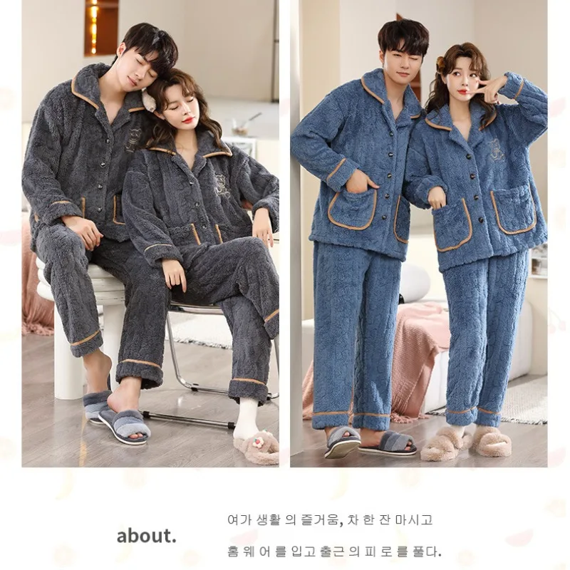 5XL Плюс Размер Пушистый Пижамный Комплект Женский Зимний Мягкий Удобный Флисовый