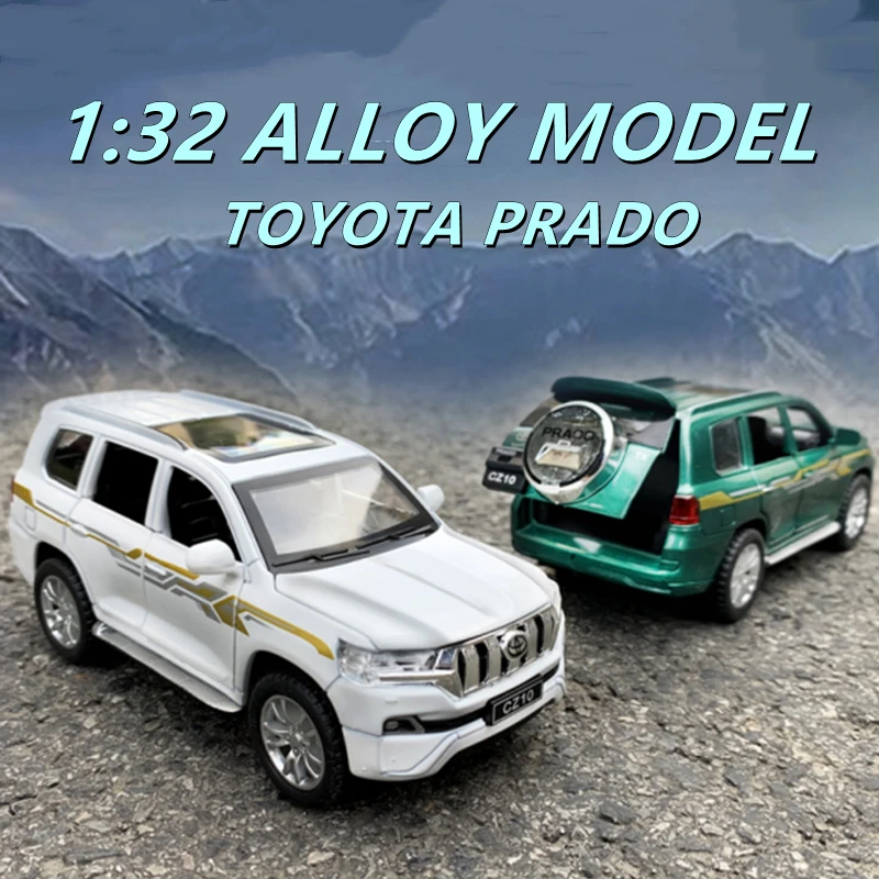 Модель автомобиля из сплава TOYOTA Prado 1:32 Литые металлические игрушки модель