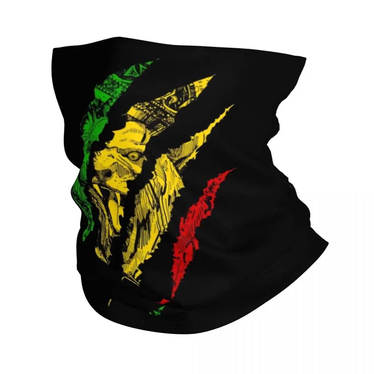 

Warrior Lion Of Judah King Rasta Reggae Jamaica Roots Bandana Neck Gaiter for Ski Cycling Women Men Wrap Scarf Headband Warmer