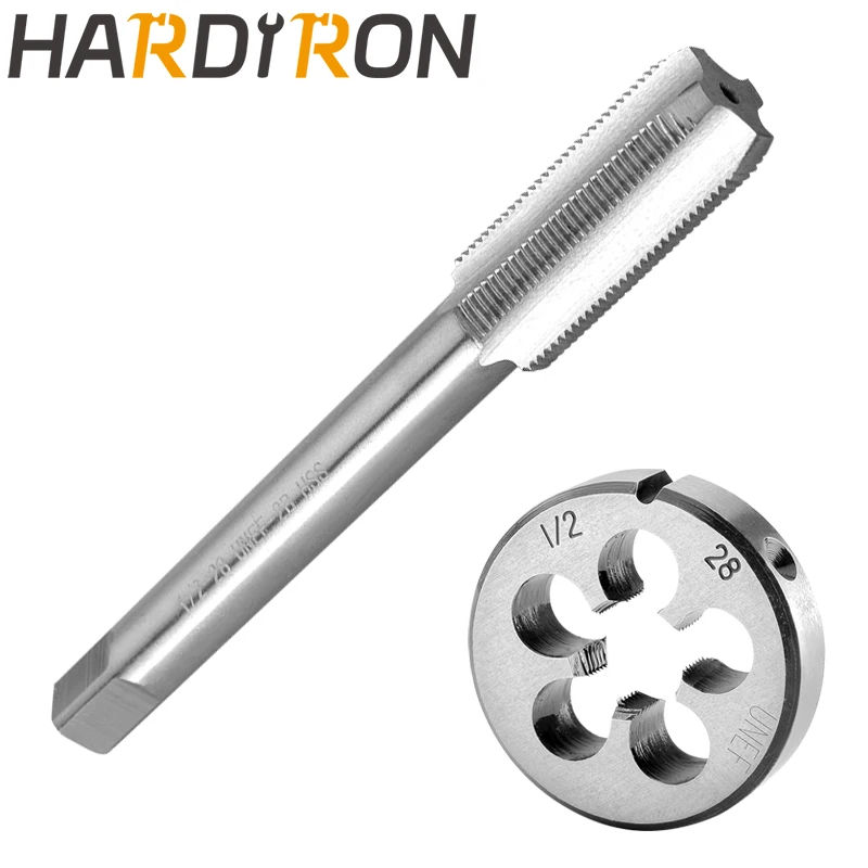 

Набор кранов и форм для правой руки Hardiron 1/2-13 1/2-18 1/2-20 1/2-24 1/2-28 1/2-32 1/2-36, резьбовые краны из быстрорежущей стали и круглые штампы