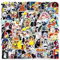 103050115pcs cartoon naruto stickers for laptop luggage skateboard guitar laptop cool anime stikers decals children toy gift