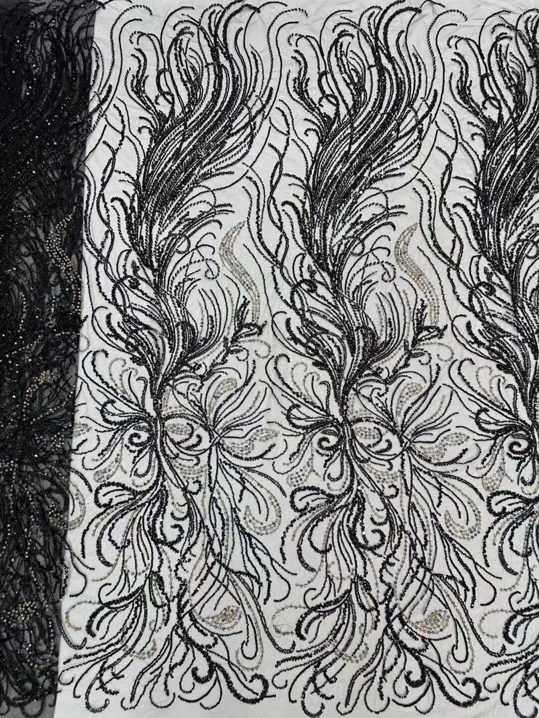 Кружевная ткань ulle с блестками французская вышивка Свадебная вечеринка платье