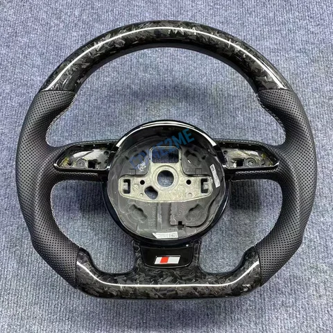 Руль Forge из углеродного волокна с перфорированной кожей для Audi RS S3 S4 S5 2012-2016 A3 A4 A5 RS4 RS5 Автомобильный руль