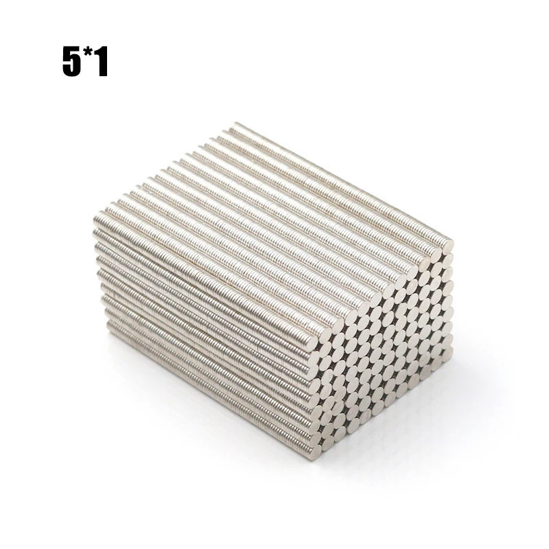 

100/200/300/400/500 Pcs 5x1mm Neodymium Magnet Round Rare Earth Magnet N35 NdFeB Magnet Super Powerful Permanent Magnetic imanes