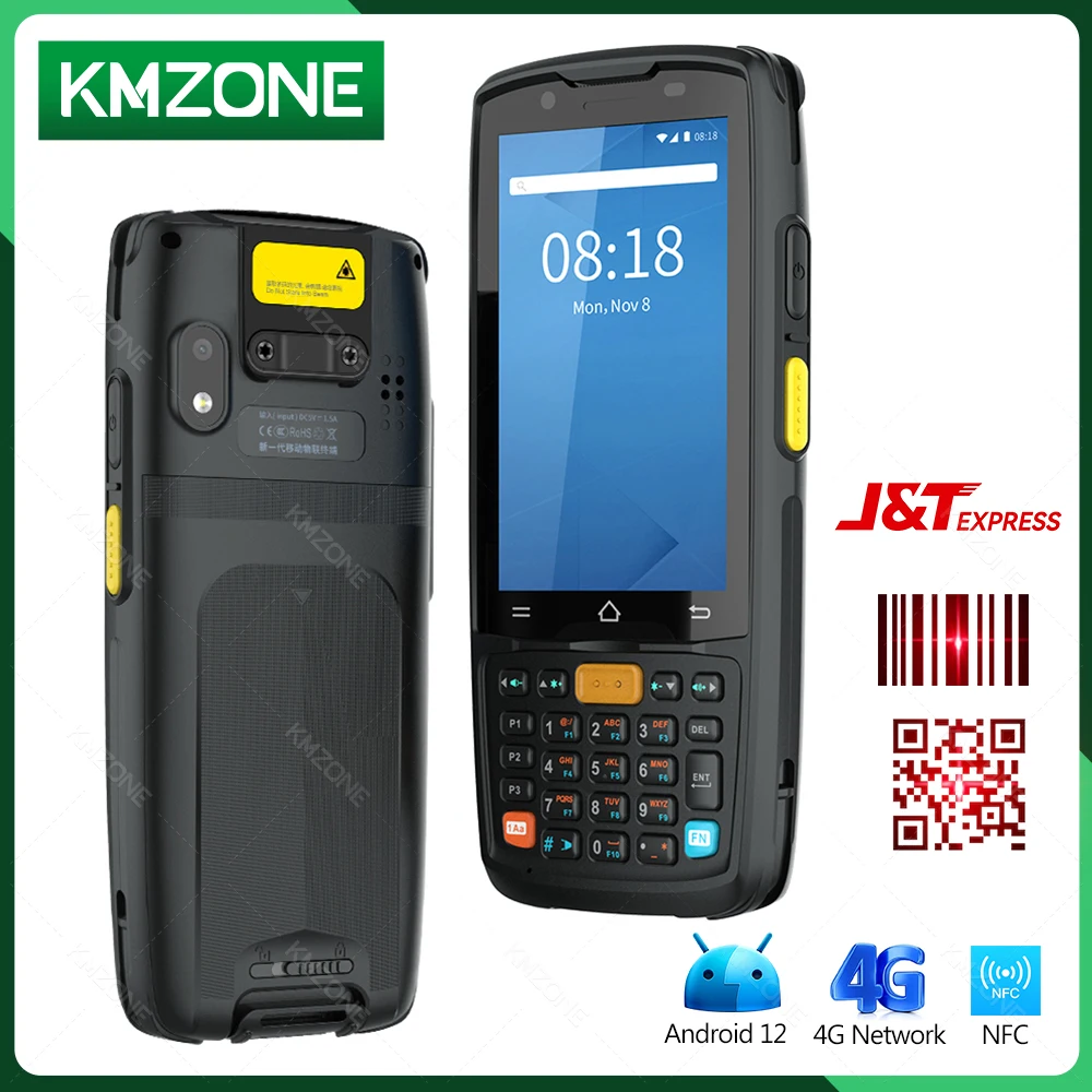 Прочный КПК-терминал Android 12 для логистического ИСПОЛЬЗОВАНИЯ J&ampT со сканером