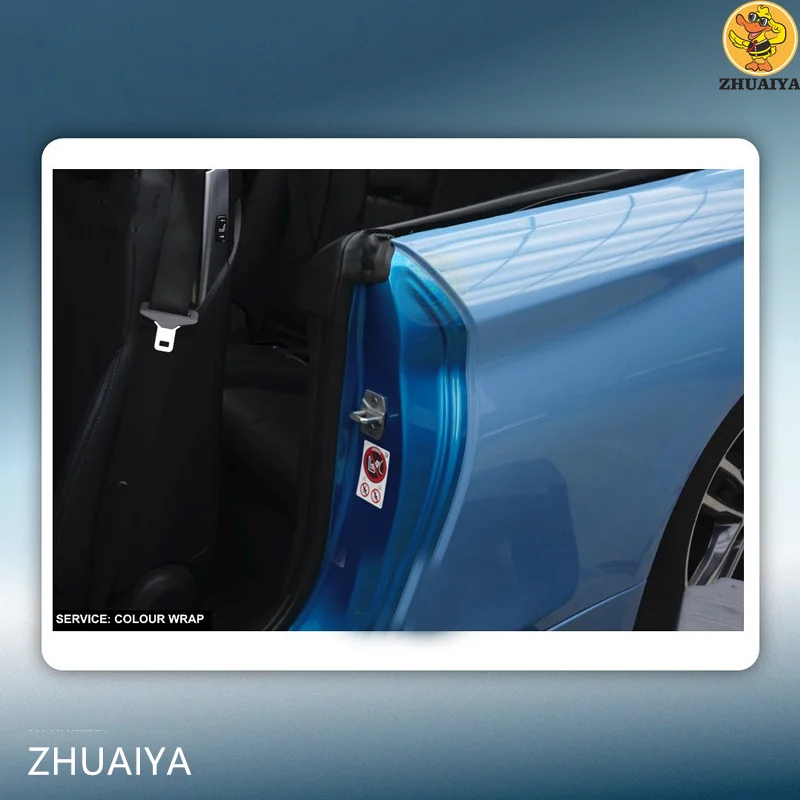 ZHUAIYA супер глянцевая китайская синяя виниловая пленка для обертывания