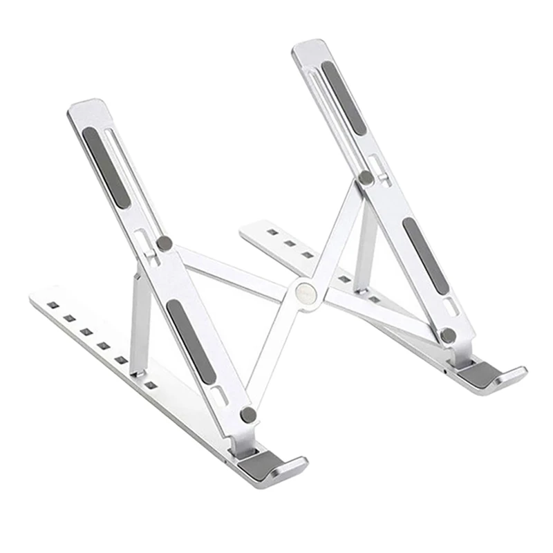 

Laptop Cooling Stand Portable Aluminum Alloy 7-Level Height Adjustable Lifting Folding Stand For 10Inch-15.6Inch Laptop