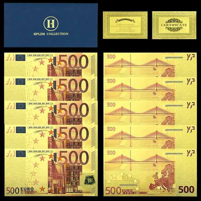 1000 евро это сколько. Золотые купюры номер 9999999. Золотая купюра 10000000000 вон.