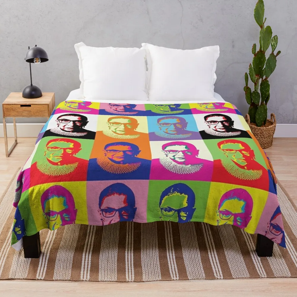 

ruth bader ginsburg Throw Blanket crochet blanket giant sofa blanket furry blanket