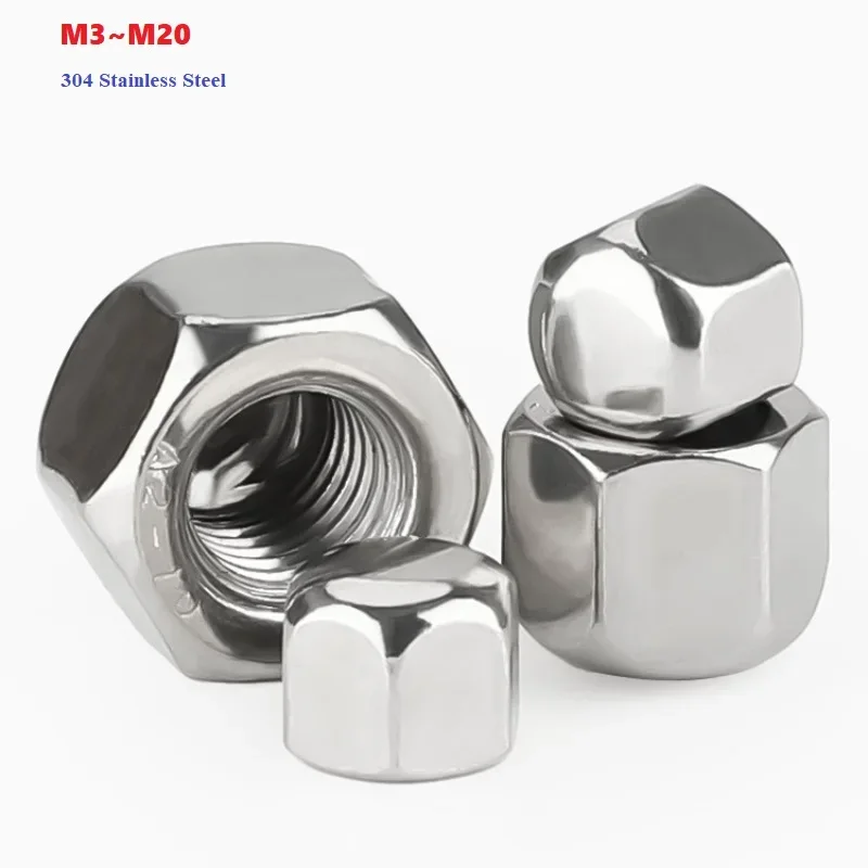 

Короткая шестигранная резиновая гайка из нержавеющей стали M3-M20