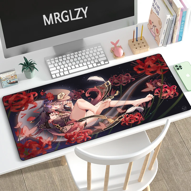 

Genshin Impact Anime Busty Beauty Anti-slip Rubber Placemat HU TAO Mouse Pad Keyboard Mousepads Desk Mat for Laptop Gamer Pad