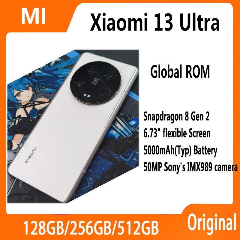 

Global ROM Xiaomi Mi 13 Ultra 5G Smartphone Snapdragon 8 Gen 2 256GB/512GB/1TB 50MP 90W 120Hz 5000mAh 2K 6.73"Screen Chinese Rom