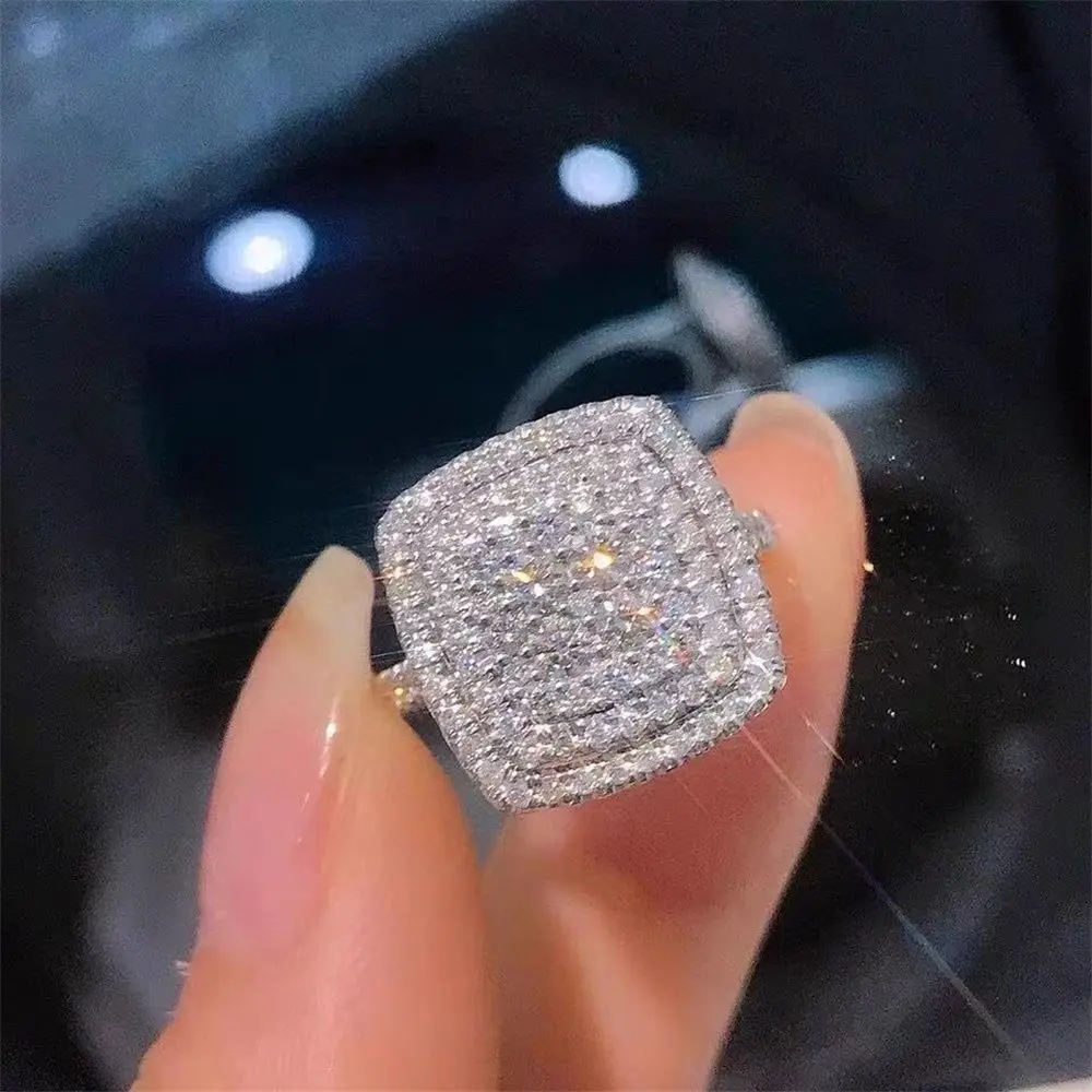 

For Women Fashion Jewelry Handmade Carved Popular Rings Jewelry Rings Zircon Stone Rings Hand Decoration