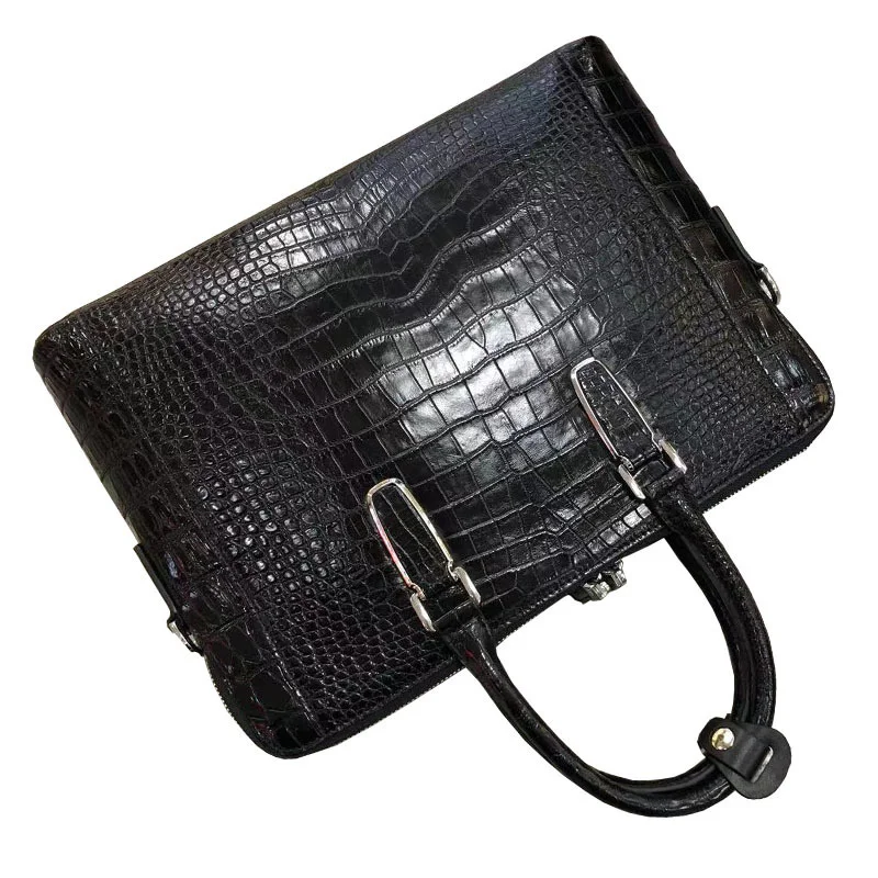 Business Men's Luxury Briefcase High Quality Fashion Single Shoulder Crossbody Bag Genuine Leather Computer Messenger Handbag