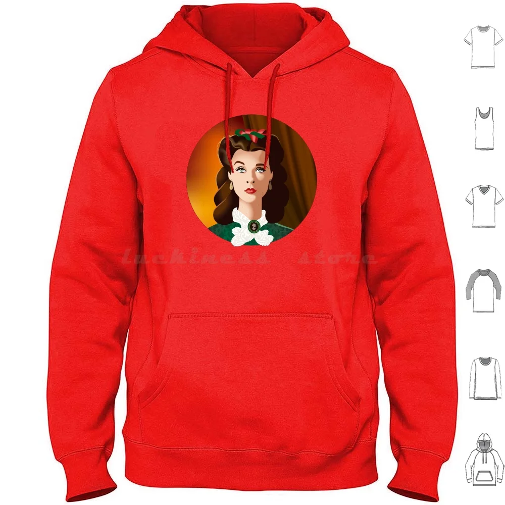 

Scarlett Christmas Hoodies Long Sleeve Viven Leigh Scarlett Ohara Gone With The Wind Classic Christmas Beauty