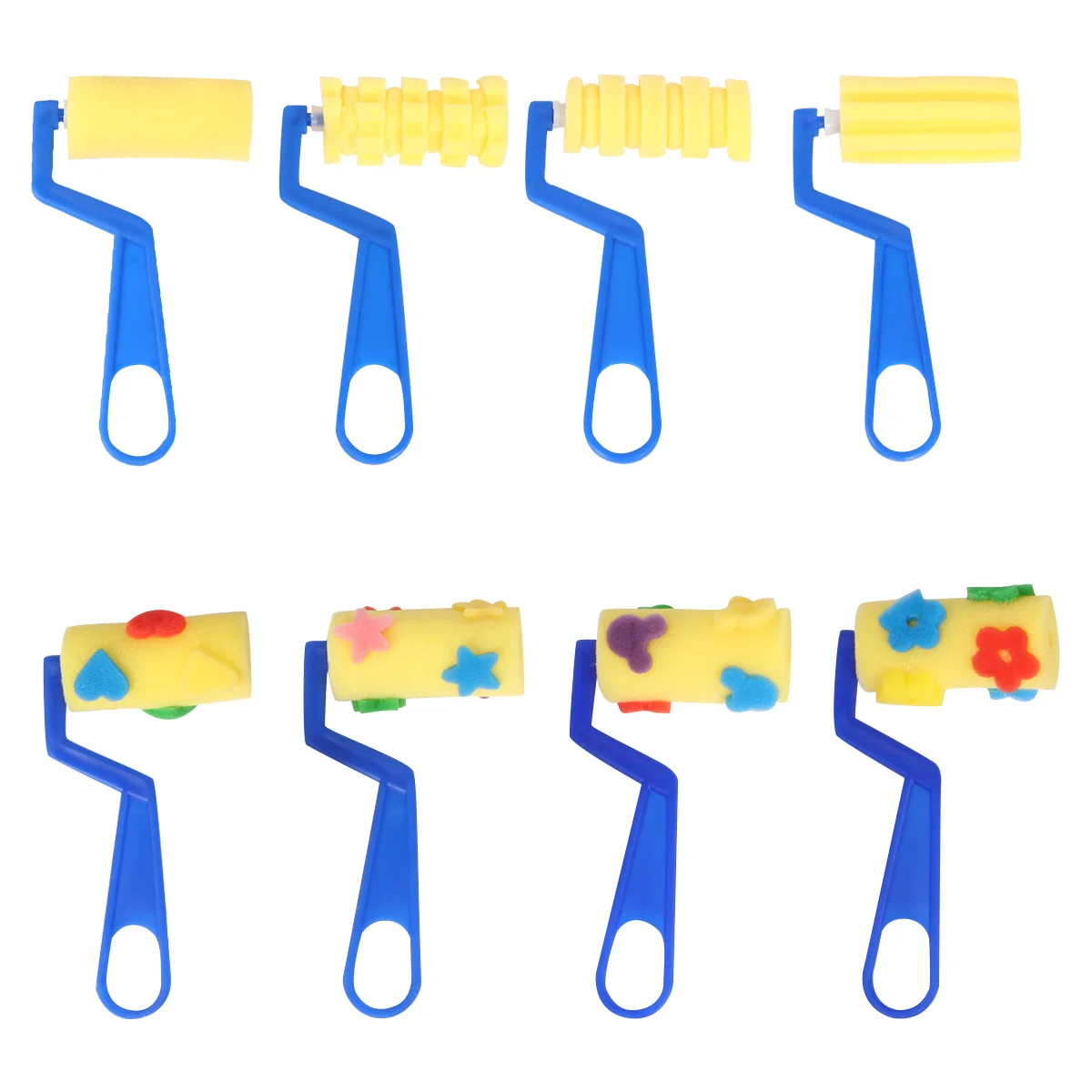 

1 Set Rollers Funny Handle Graffiti Tool Drawing Roller for Children