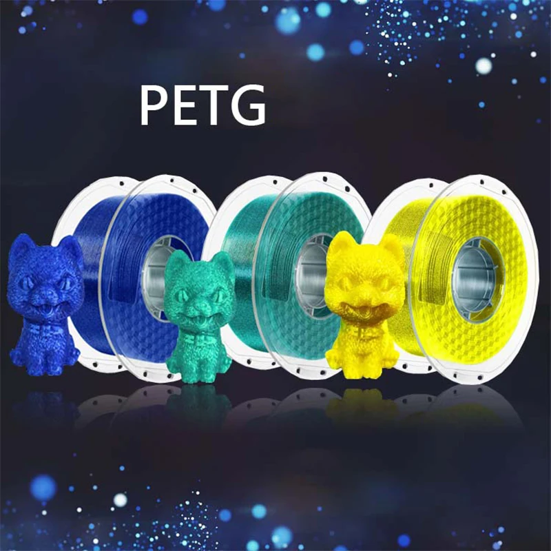 

3D Printing Consumables Shining PETG High Transparency and High Toughness Line 1kg 1.75mm Advertising Luminescence