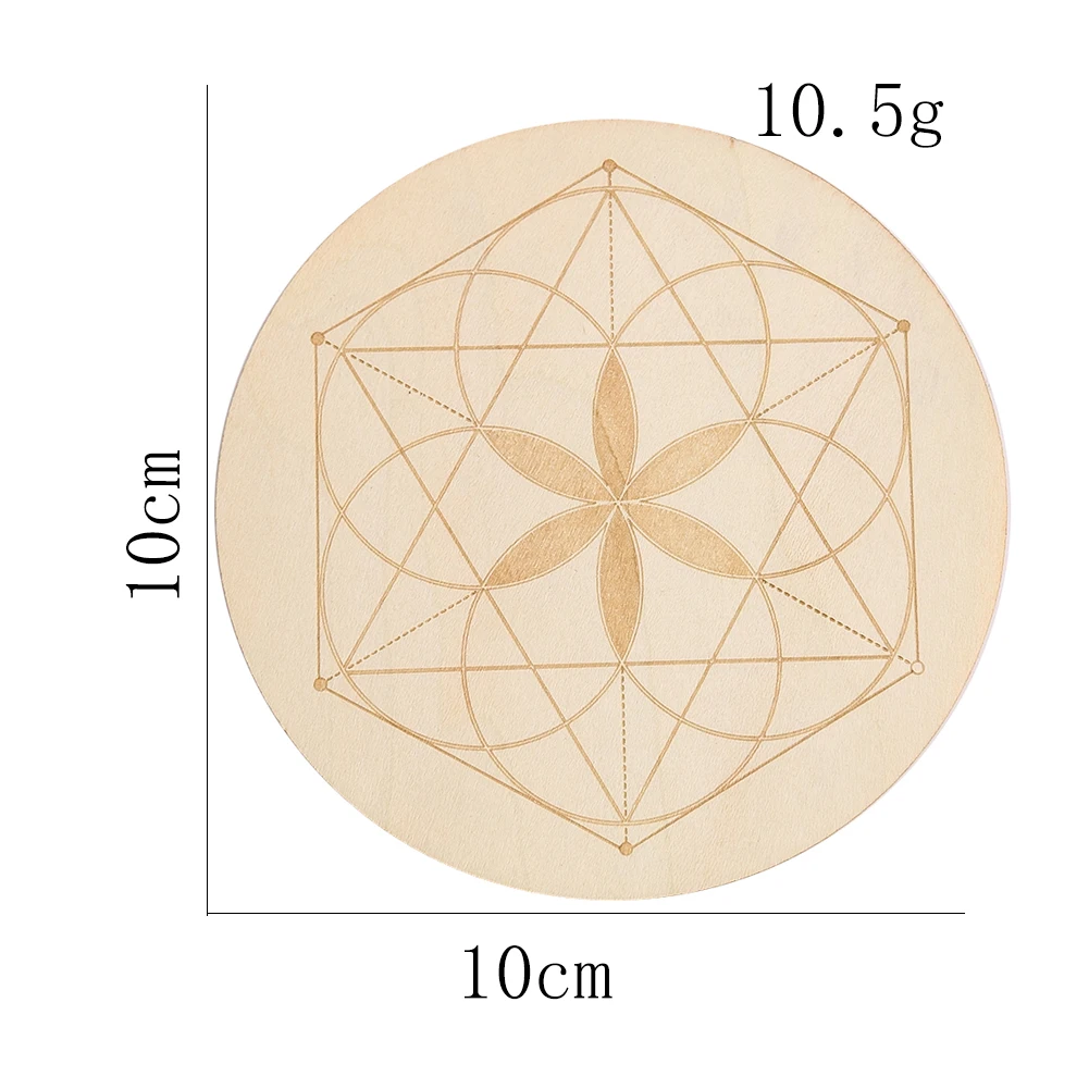 Мандала деревянная хрустальная сетка доска для йоги медитации сакральная