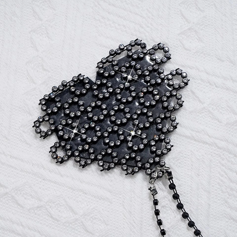 Женщины Металлическая Цепь Тела Сексуальный Сосок Крышка Многоразовые Стразы