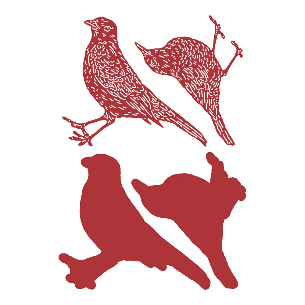 

Cute Pigeon Metal Cutting Die Scrapbooking Background DIY Decoration Craft Embossing 2022 New Arrive