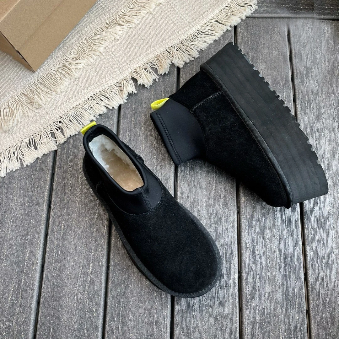 Женские зимние сапоги из овечьей шерсти