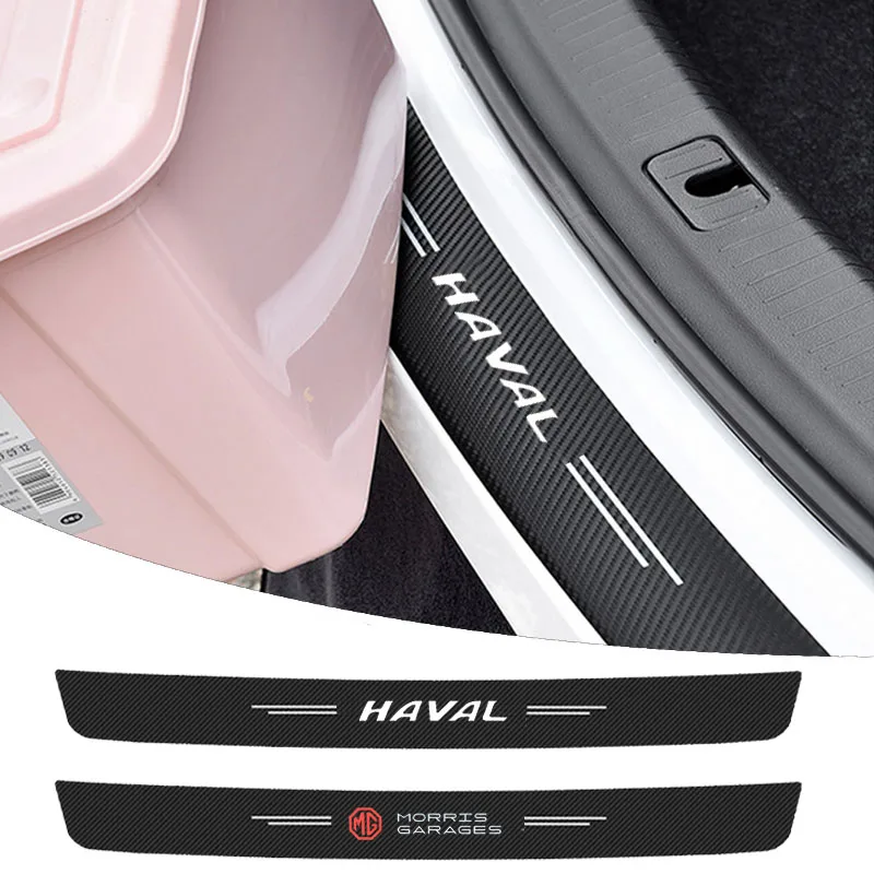 

1Pc Car Logo Rear Bumper Edge Protector Stickers Trunk Guard Decals For Dacia Duster Logan Sandero l52 90 MCV Sandero B52 Dokker