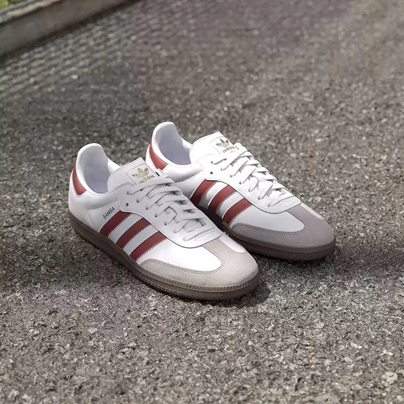 Фото Оригинальные классические спортивные кроссовки Adidas SAMBA OG для мужчин и женщин, белые кроссовки, тренировочные кроссовки, JH8798 №4