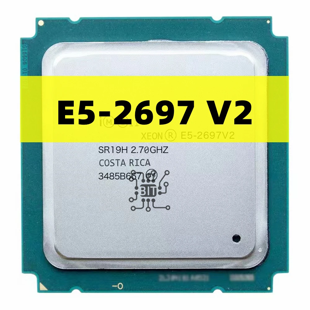 Оригинальный процессор xeon e5 2697 v2 2 7 ГГц 30M QPI 8GT/s LGA 2011 SR19H C2 E5-2697 100% нормальная работа