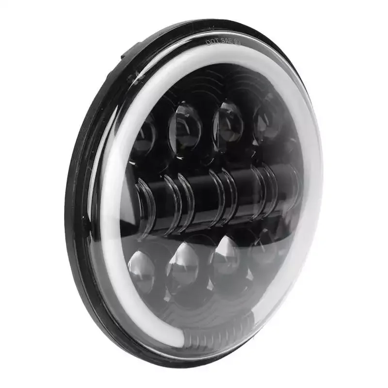 

Передний пылезащитный фонарь для мотоцикла, 4400 лм, защита IP67, 8 светодиодов, линзы из поликарбоната, алюминиевый корпус, 7 дюймов светодиодны...