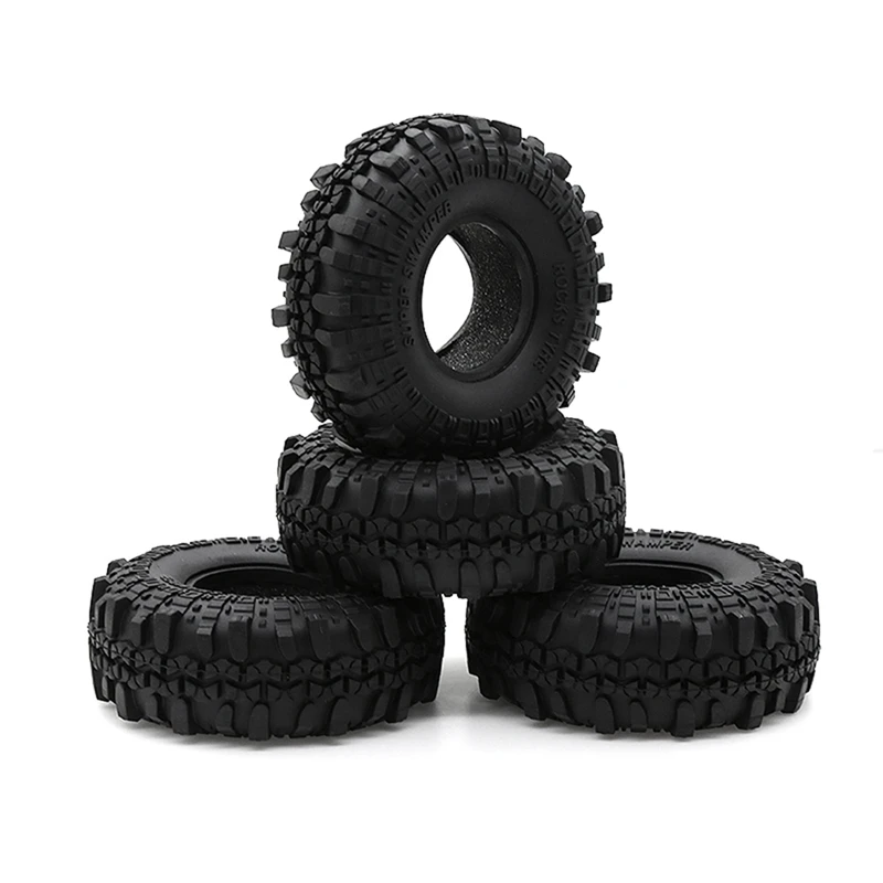 

4PCS 1.9 Inch Rubber Tyre / Wheel Tires for 1:10 RC Rock Crawler Axial SCX10 90046 AXI03007 Tamiya CC01 D90 D110